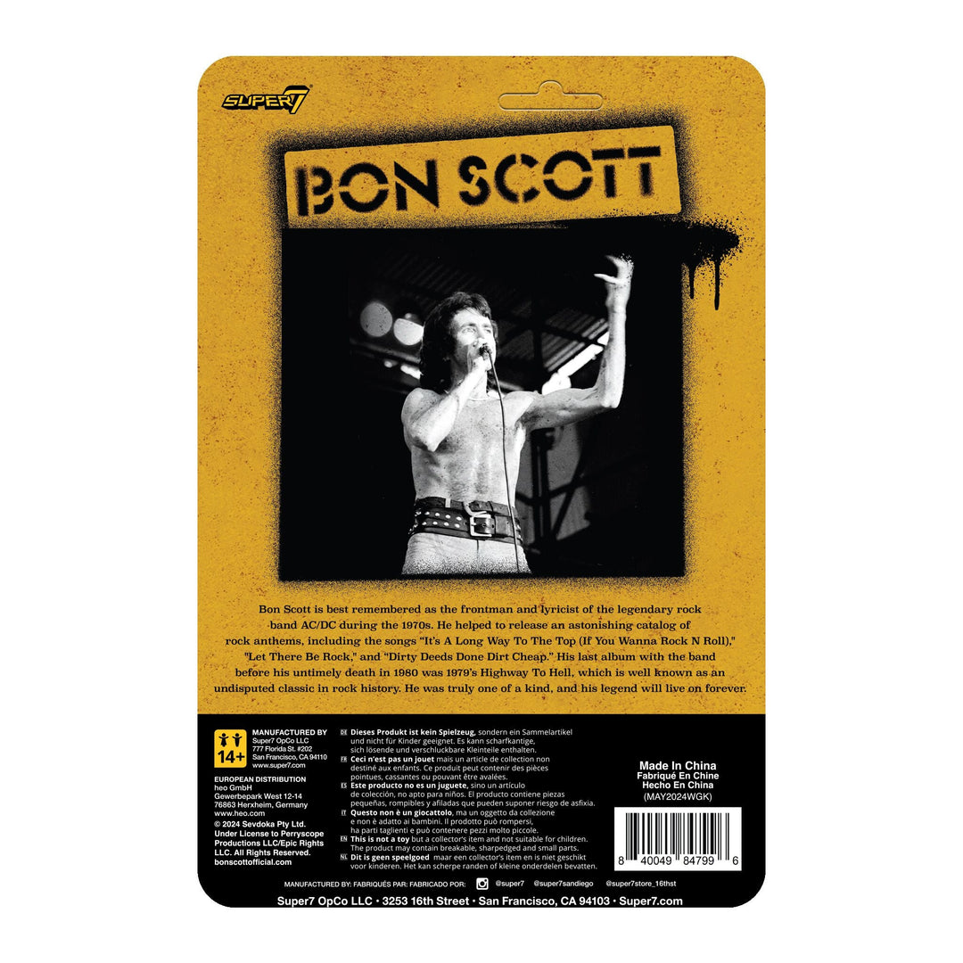 Super7 x BON SCOTT - LEOPARD PRINT - ReAction Figure