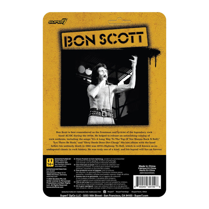 Super7 x BON SCOTT - LEOPARD PRINT - ReAction Figure