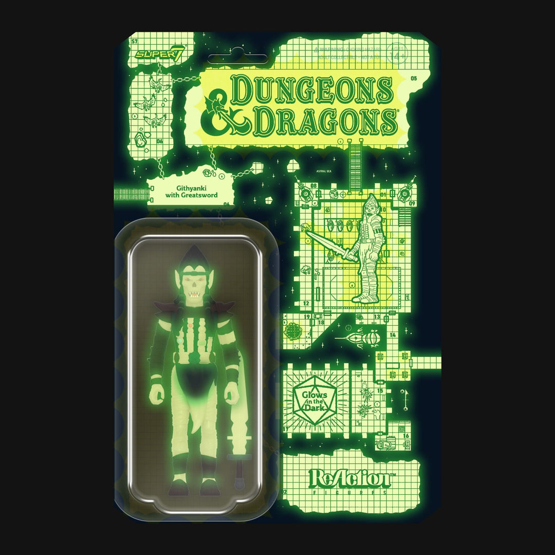 Super7 x DUNGEONS & DRAGONS - Githyanki (GLOW-IN-THE-DARK) ReAction Figure