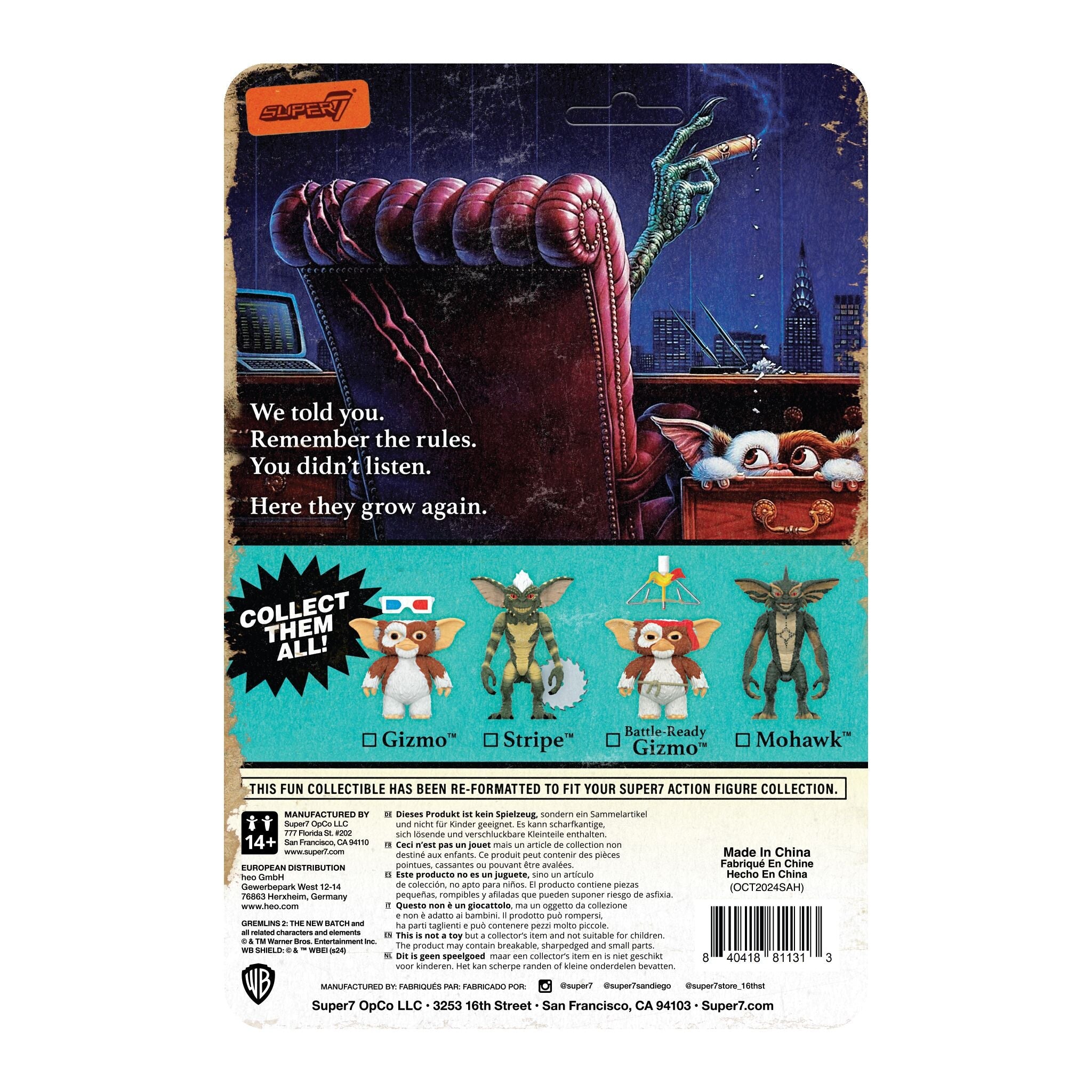 Super7 x Gremlins - Stripe (Mohawk) ReAction Figure – The Dark Slide