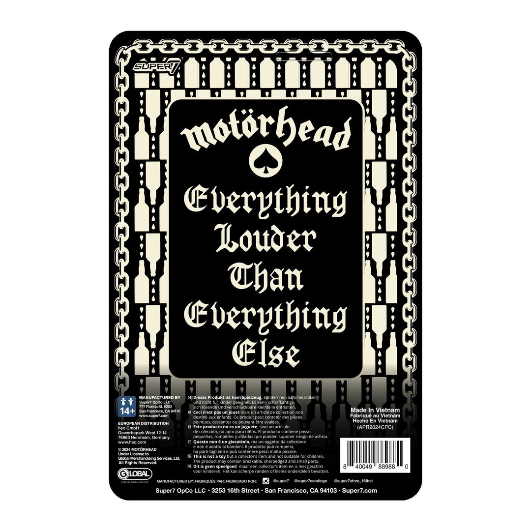 Super7 x Motörhead - Lemmy (Ace of Spades) ReAction Figure