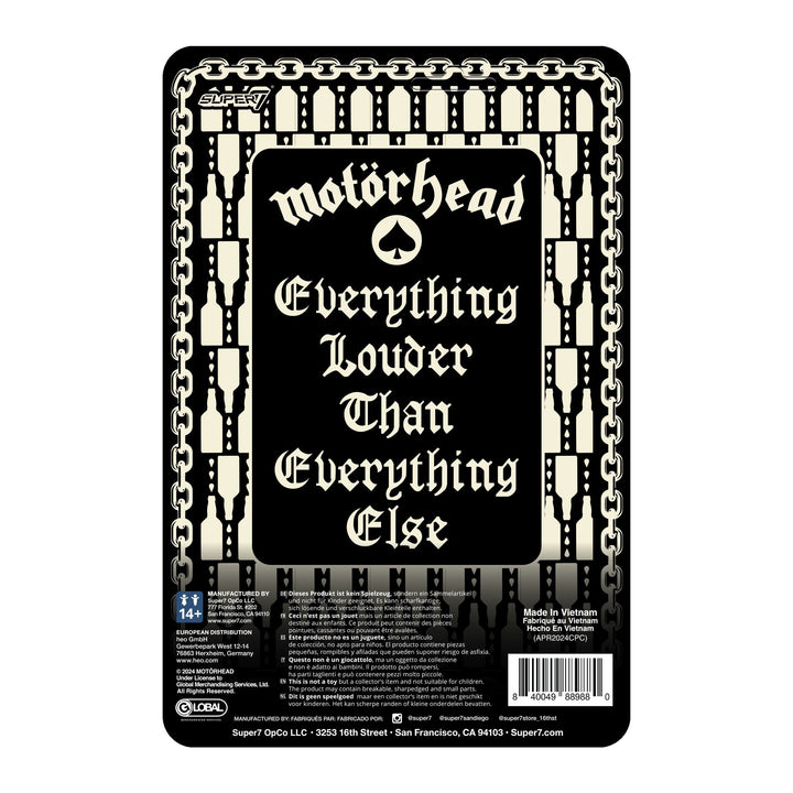 Super7 x Motörhead - Lemmy (Ace of Spades) ReAction Figure