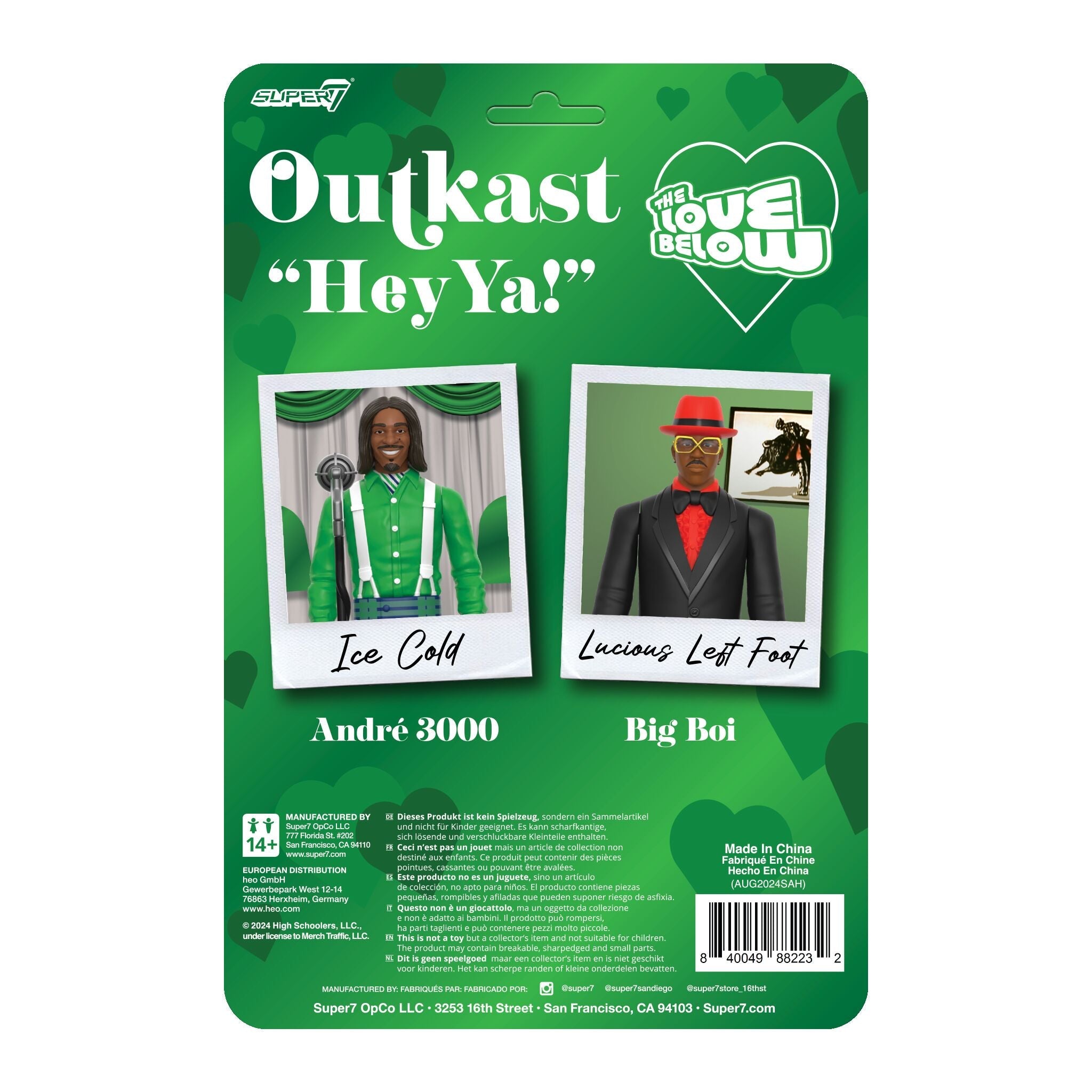 Super7 x Outkast - Andre 3000 - Big Boi (Hey Ya!) ReAction Figures