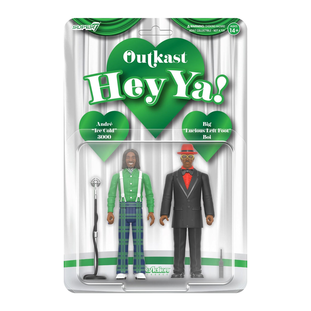 Super7 x Outkast - Andre 3000 - Big Boi (Hey Ya!) ReAction Figures