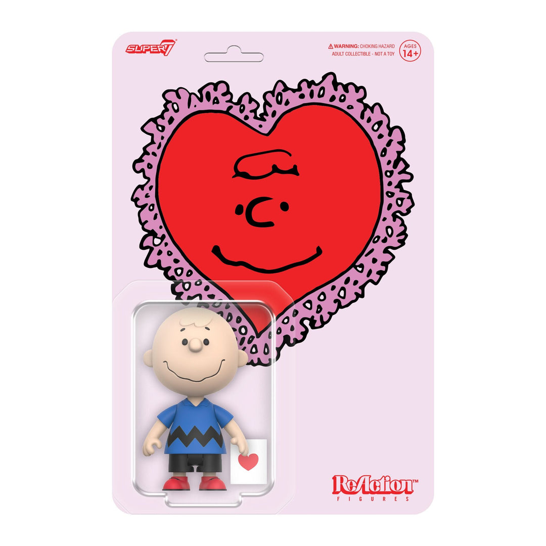Super7 x Peanuts - Charlie Brown (Valentine Delivery) ReAction Figure
