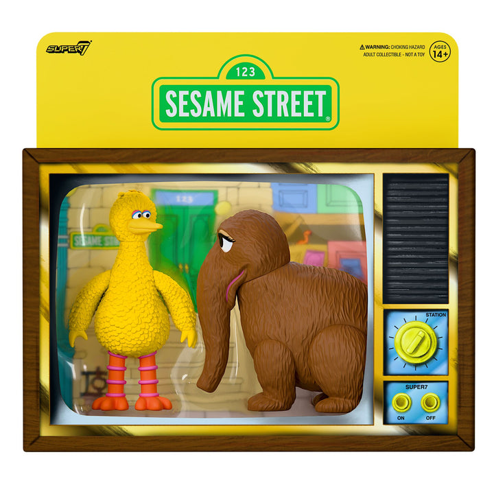 Super7 x Sesame Street - Big Bird and Mr. Snuffleupagus 2-Pack