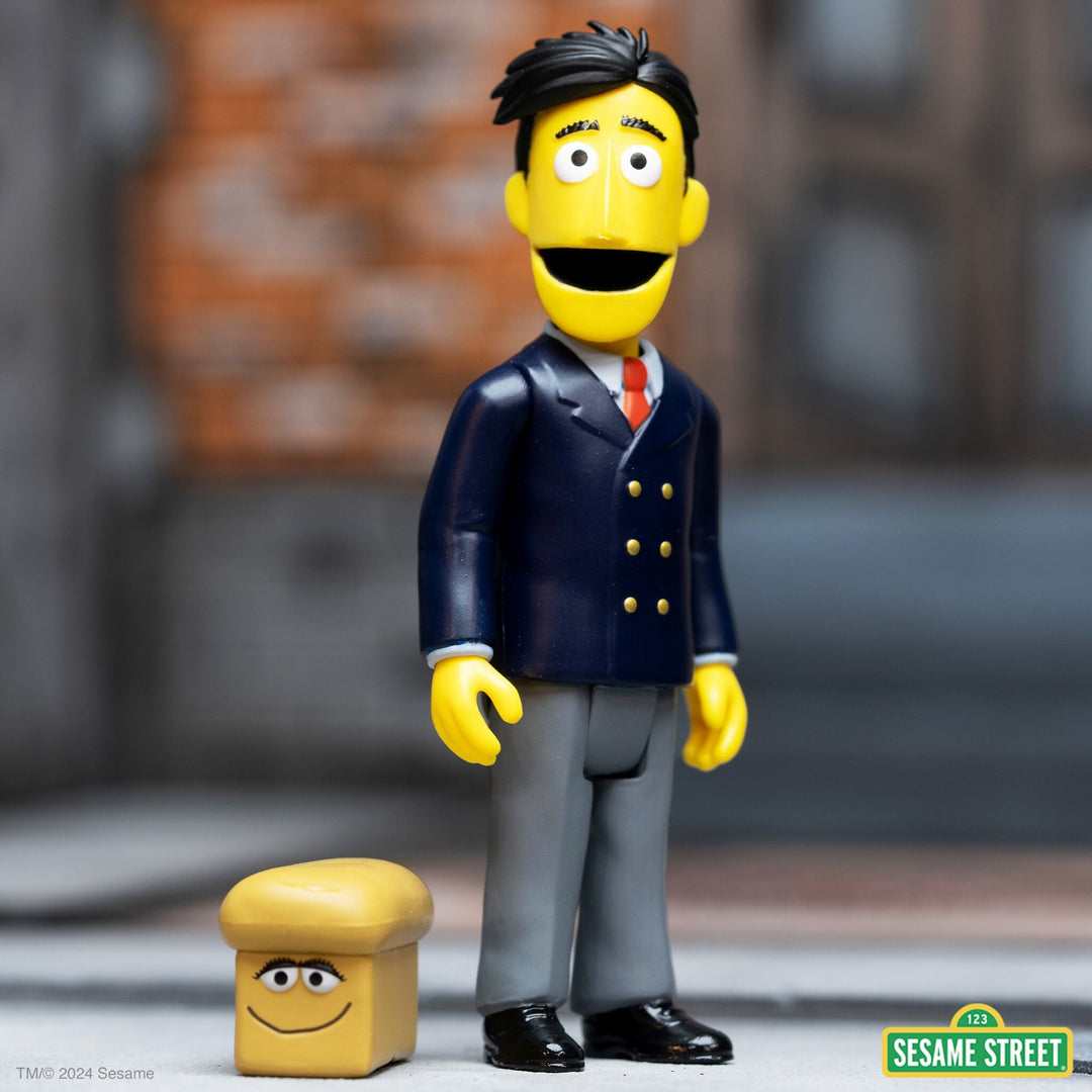 Super7 x SESAME STREET - GUY SMILEY (W/ BREAD) ReAction Figure