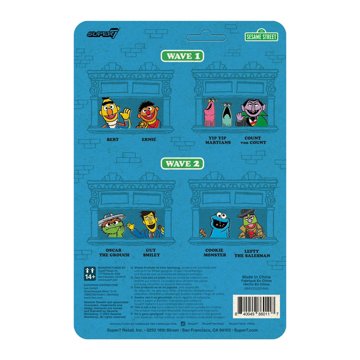 Super7 x SESAME STREET - LEFTY THE SALESMAN ReAction Figure