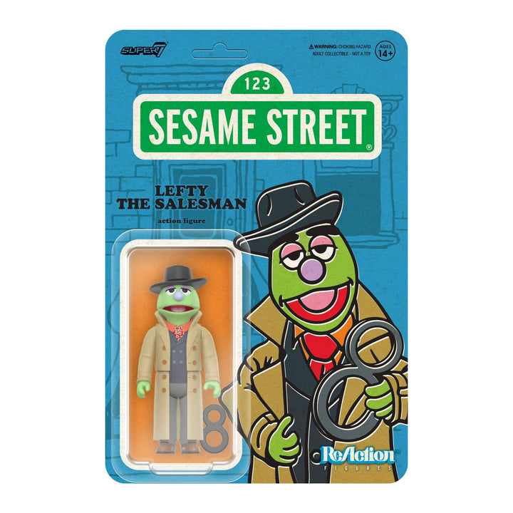 Super7 x SESAME STREET - LEFTY THE SALESMAN ReAction Figure
