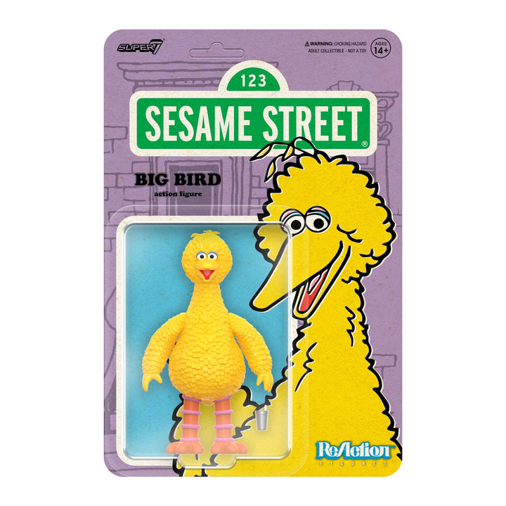 Super7 x SESAME STREET - SUPER GROVER, SHERLOCK HEMLOCK, MR. HOOPER, BIG BIRD ReAction Figures