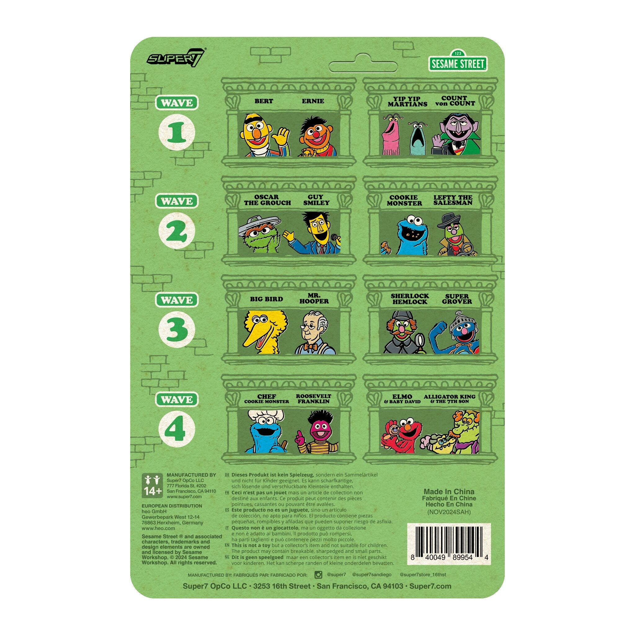 Super7 x Sesame Street - Elmo ReAction Figure – The Dark Slide