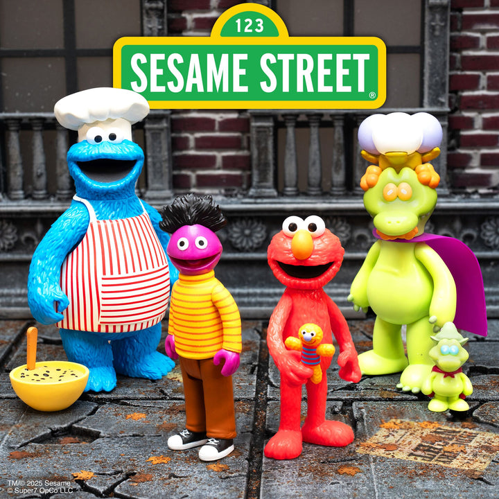 Super7 x Sesame Street - Chef Cookie ReAction Figure