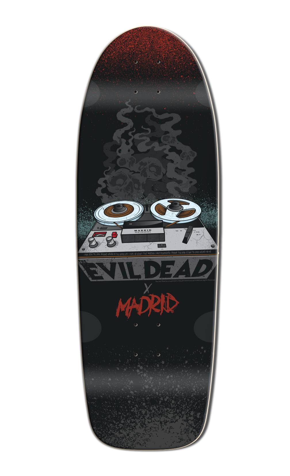 *Pre-Order* The Evil Dead x Madrid 45th Anniversary Reels 10" Skateboard Deck