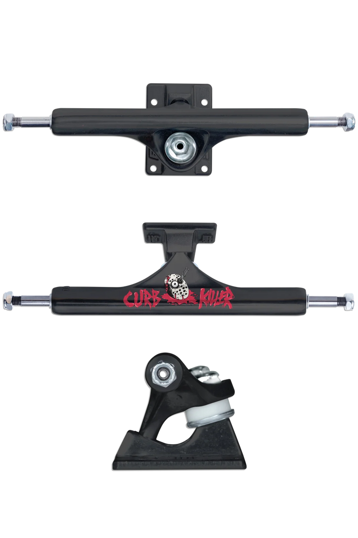 SLAPPY ST1 INVERTED CURB KILLER 8.5" MATTE BLACK SKATEBOARD TRUCKS