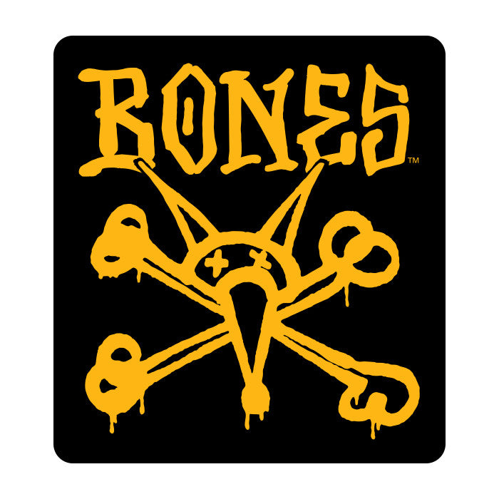 BONES WHEELS Vato Rat Black / Gold Sticker
