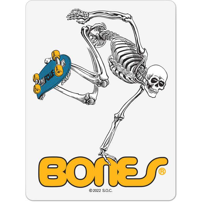 Powell Peralta Skateboard Skeleton 4" Sticker