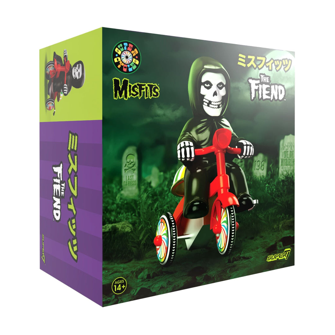 Super7 x MISFITS - Super Cycles - Fiend (Black w/ Red Trike) Vinyl Toy