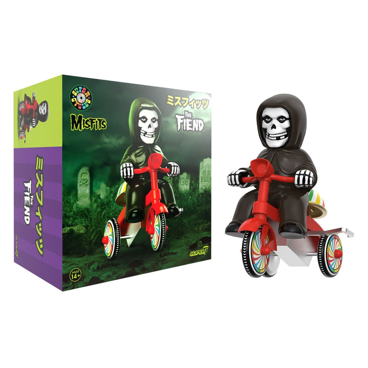 Super7 x MISFITS - Super Cycles - Fiend (Black w/ Red Trike) Vinyl Toy