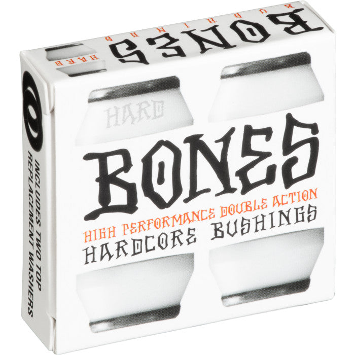 BONES WHEELS Skateboard Truck Bushings Hard Pack White (set of 2)