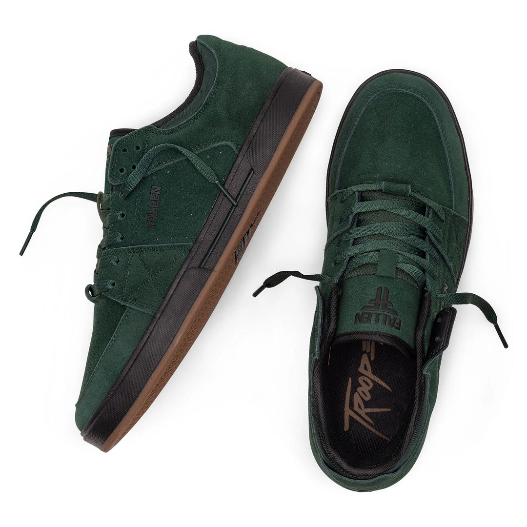 Fallen Trooper Forest Green/Black Skateboard Shoes