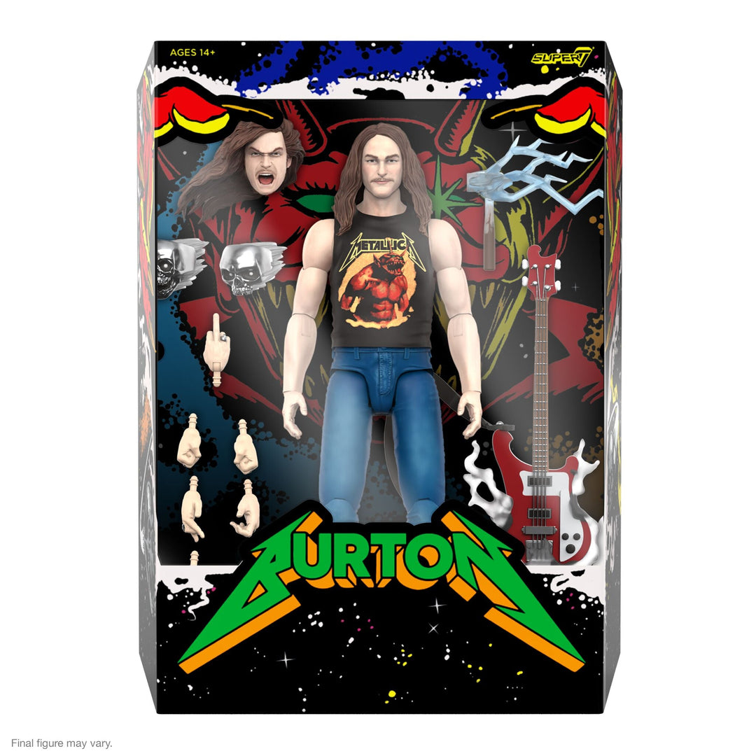 Super7 x Cliff Burton Ultimates Cliff Burton (Superhero Poster) Figure Metallica