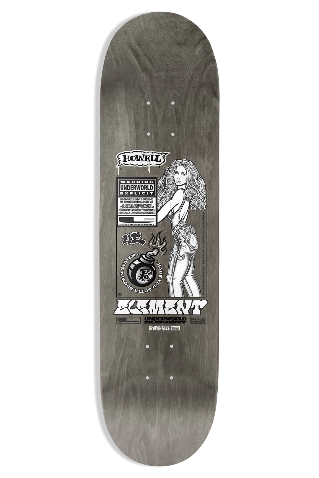 Underworld Element Howell Boomin System EX7 8.5" Skateboard Deck