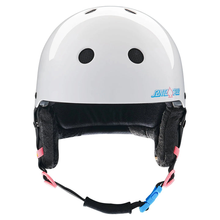 Protec x Santa Cruz LOW PRO Snow Certified Helmet (White Gloss)