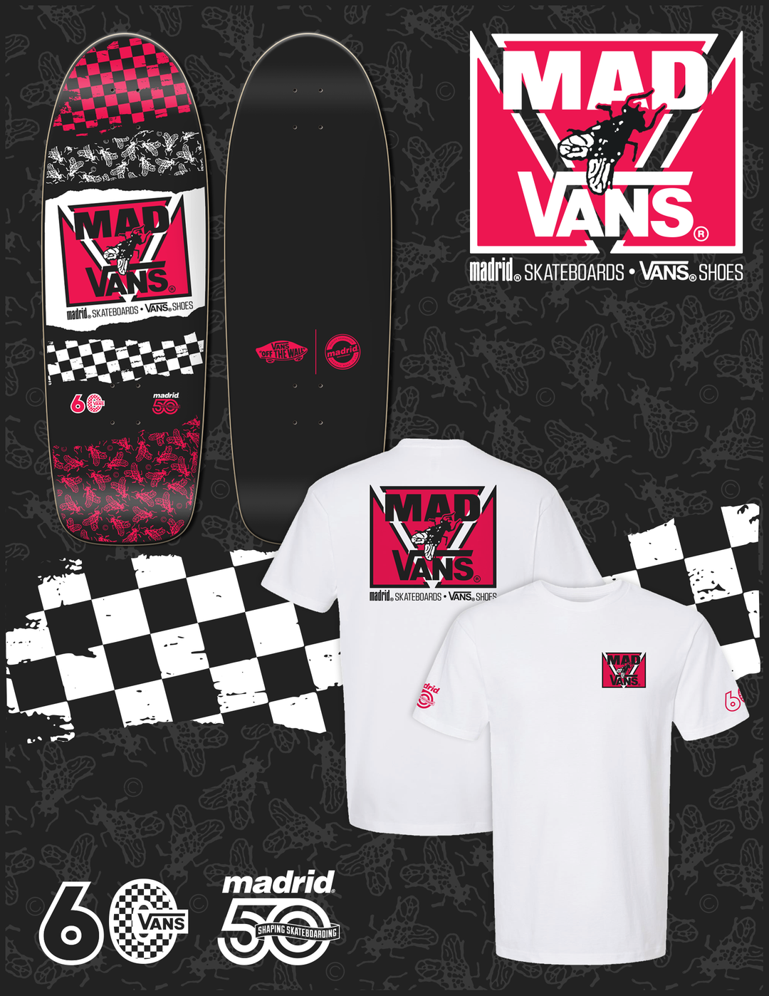 Madrid x Vans 50th Fly Retro Anniversary 9.5" Skateboard Deck