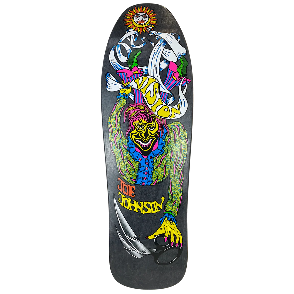 Vision Joe Johnson Scissors Black Stain 9.5" Skateboard Deck