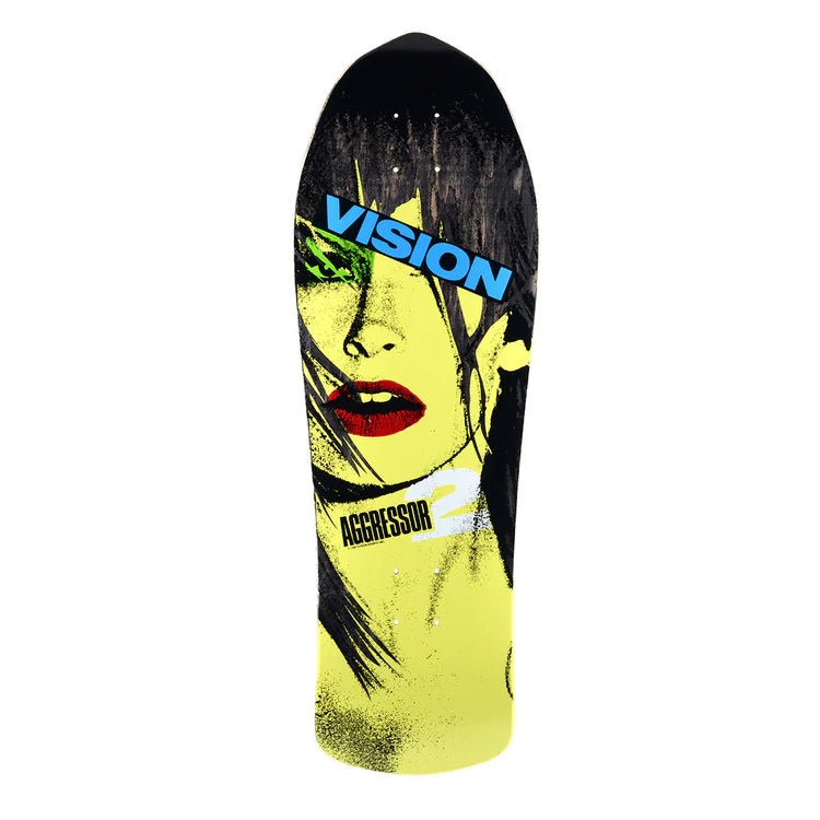 Vision Aggressor 2 Black Stain 10.25" Skateboard Deck