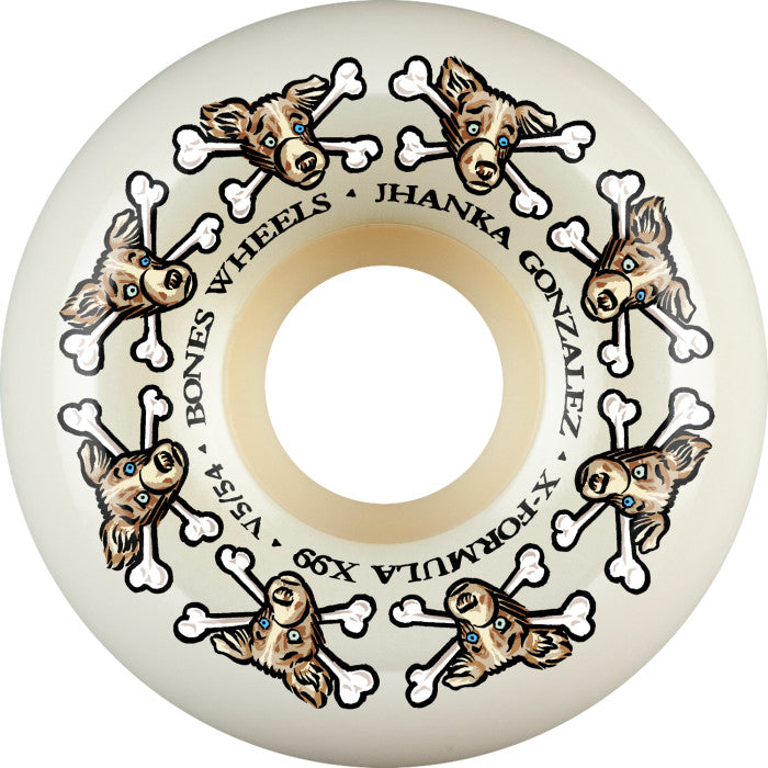 Bones Wheels X-Formula Jhanka Vato Dog 54mm X99 Skateboard Wheels