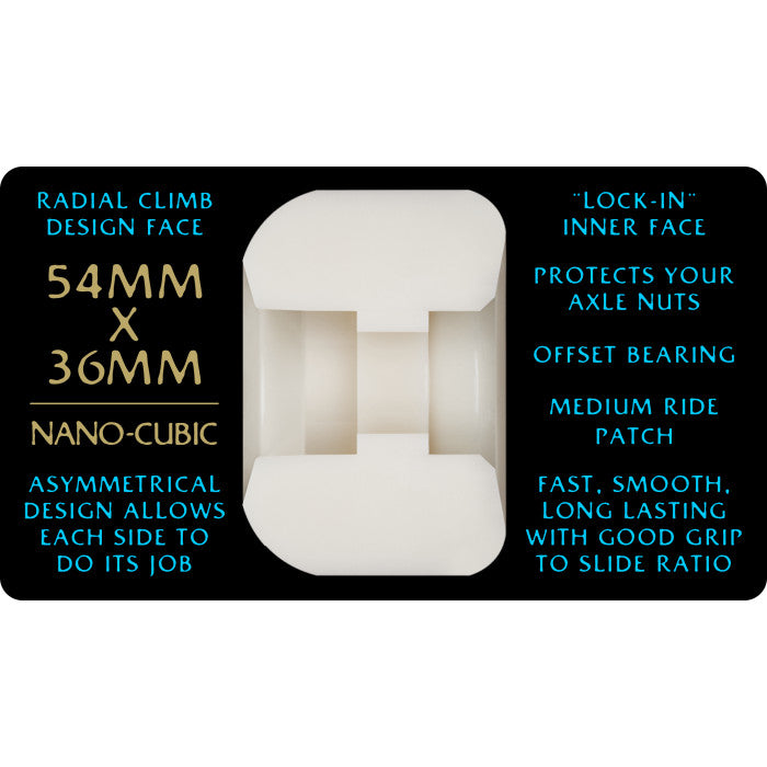 Powell Peralta Dragon Nano Cubic 54mm x 36mm 97a Skateboard Wheels