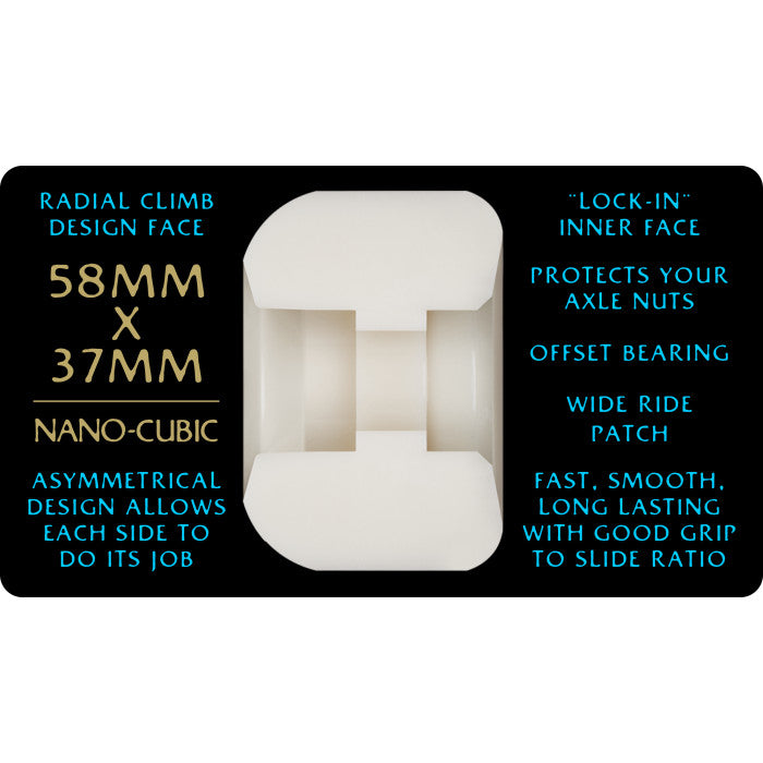 Powell Peralta Dragon Nano Cubic 58mm x 37mm 97a Skateboard Wheels