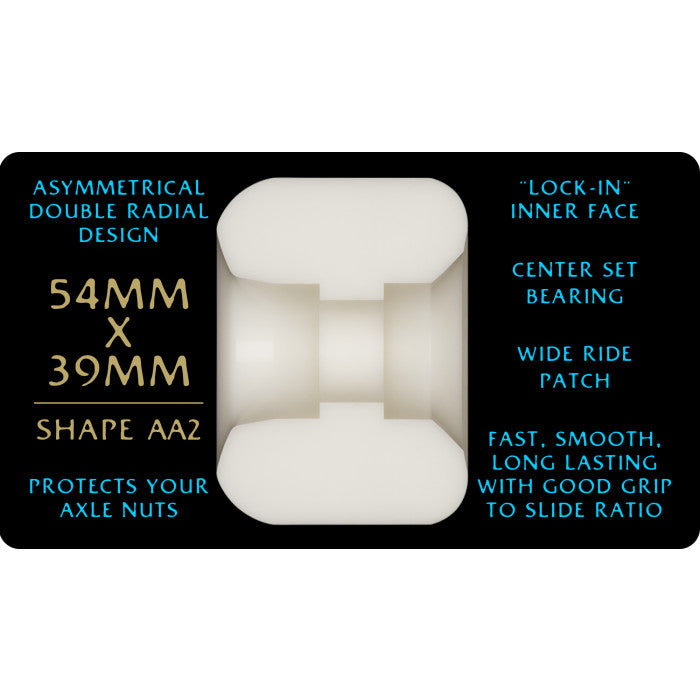 POWELL PERALTA NANO RATS ASYMMETRICAL AA2 54mm 97a SKATEBOARD WHEELS