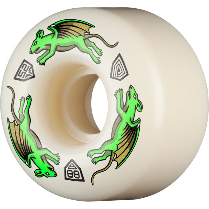 POWELL PERALTA DRAGON FORMULA NANO RATS 52MM 88A SKATEBOARD WHEELS