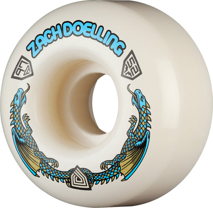 Powell Peralta Zach Doelling Pro Dragons 52mm x 31mm 97A V1 Skateboard Wheels
