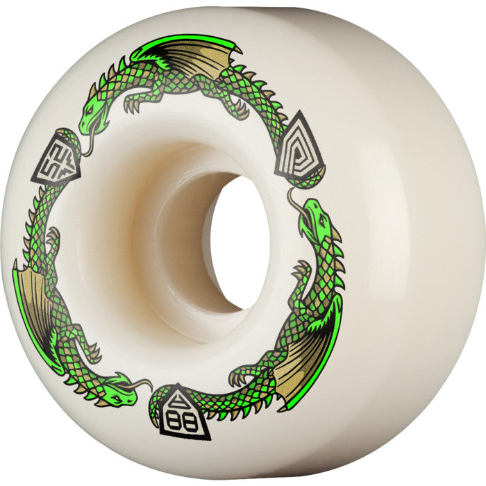 POWELL PERALTA DRAGONS SYMMETRICAL 52MM 88A V1 SKATEBOARD WHEELS