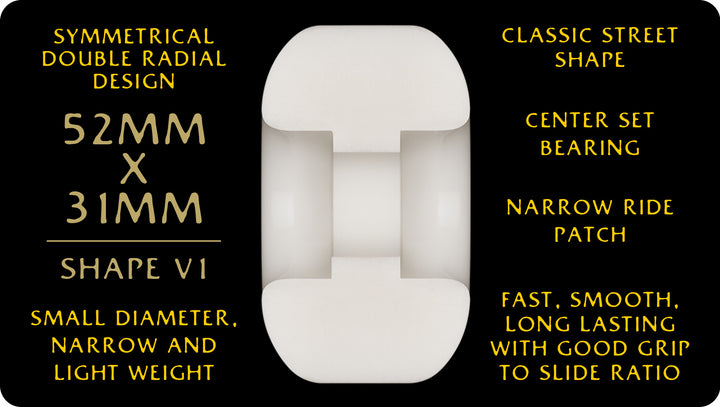 Powell Peralta Dragons 52mm x 31mm 95a V1  Skateboard Wheels