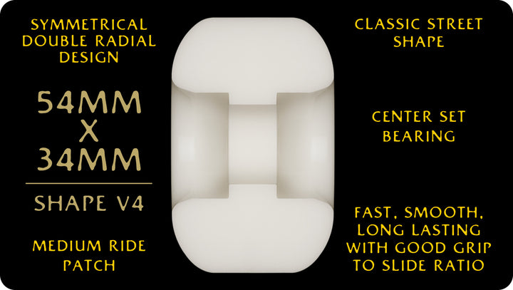 Powell Peralta Dragons 54mm x 34mm 95a V4 Skateboard Wheels