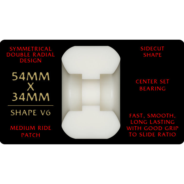 POWELL PERALTA Dragons - Symmetrical Shape - 54mm x 34mm 93A V6 SKATEBOARD WHEELS