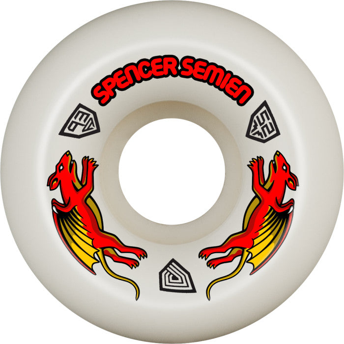 POWELL PERALTA SPENCER SEMIEN DRAGON FORMULA NANO RATS 52mm 93a SKATEBOARD WHEELS