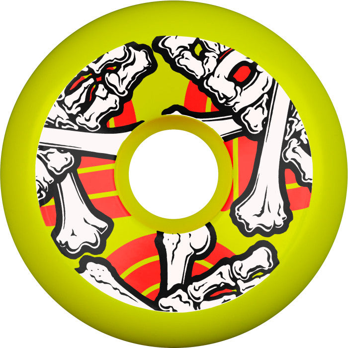*Pre-Order* Powell Peralta Crossbones 64mm 97a Yellow Skateboard Wheels