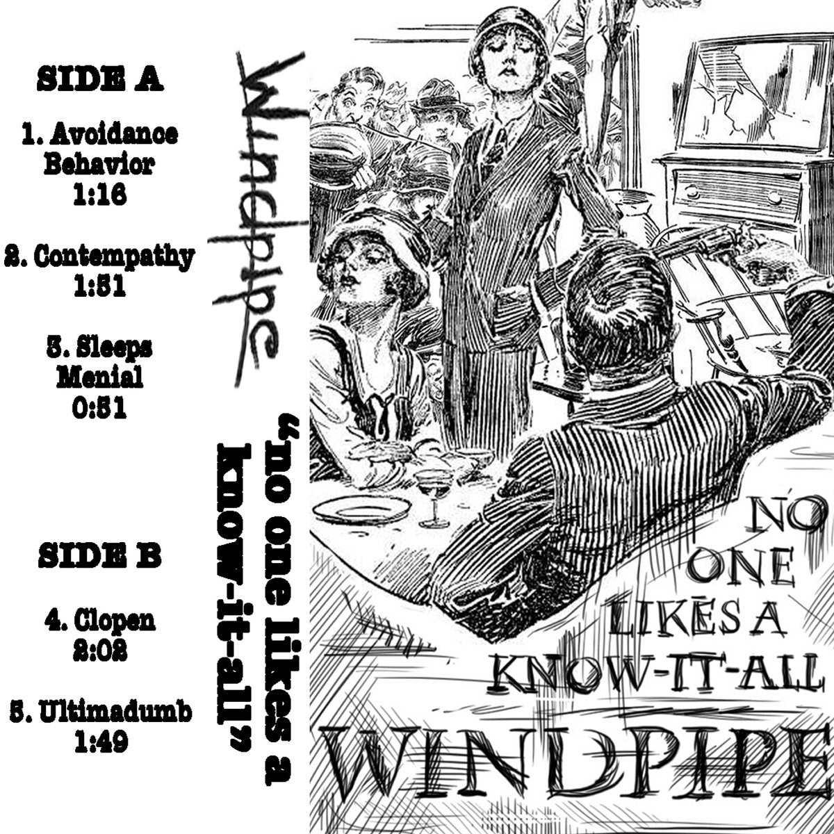 Windpipe No One Likes A Know It All Cassette The Dark Slide windpipe-no-one-likes-a-know-it-all-cassette-the-dark-slide
