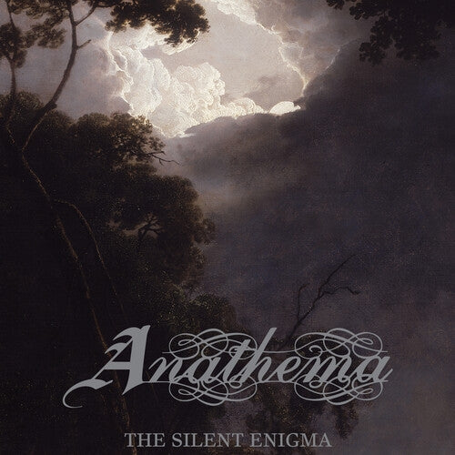 Album cover with 'Anathema' and 'The Silent Enigma' text over a dark, cloudy landscape.