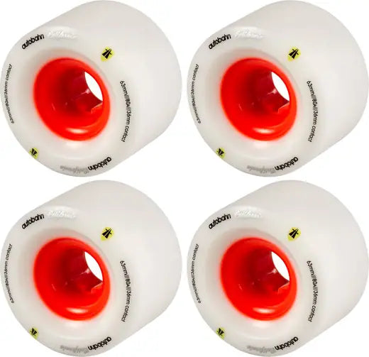 Autobahn Wheels The California White 80a 63mm Skateboard Wheels The Dark Slide