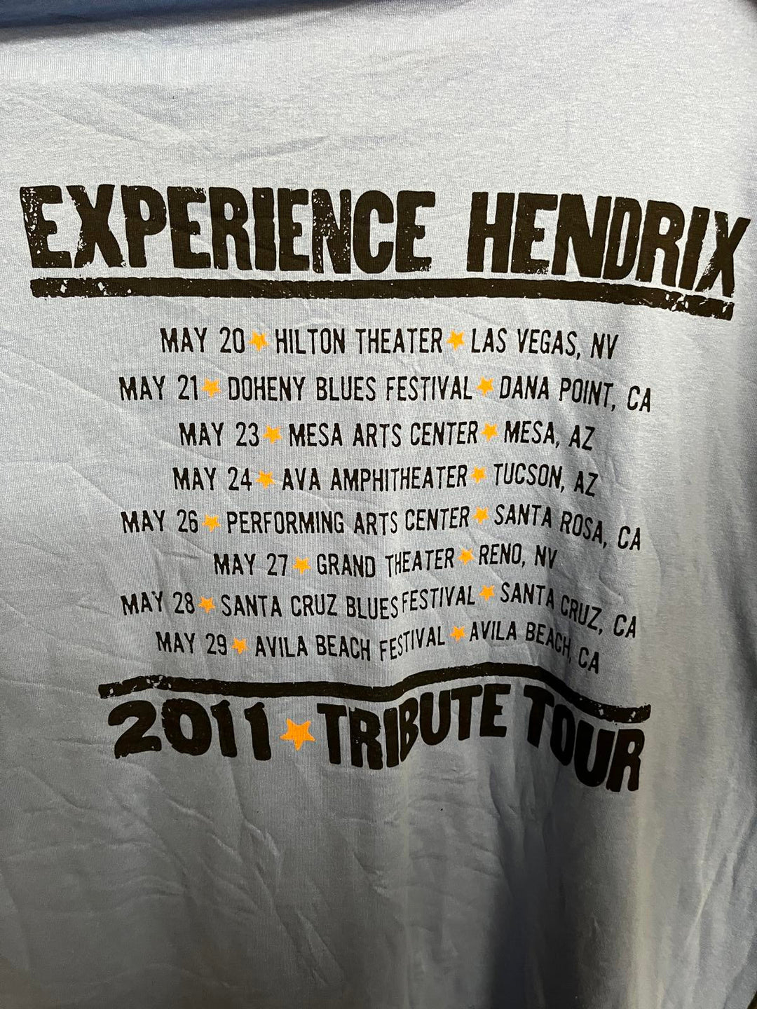 Jimi Hendrix Big Face Tee Power of Soul 2011 Tribute T-shirt
