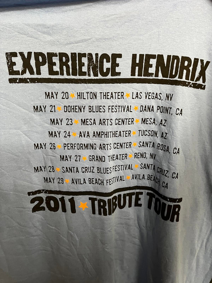 Jimi Hendrix Big Face Tee Power of Soul 2011 Tribute T-shirt