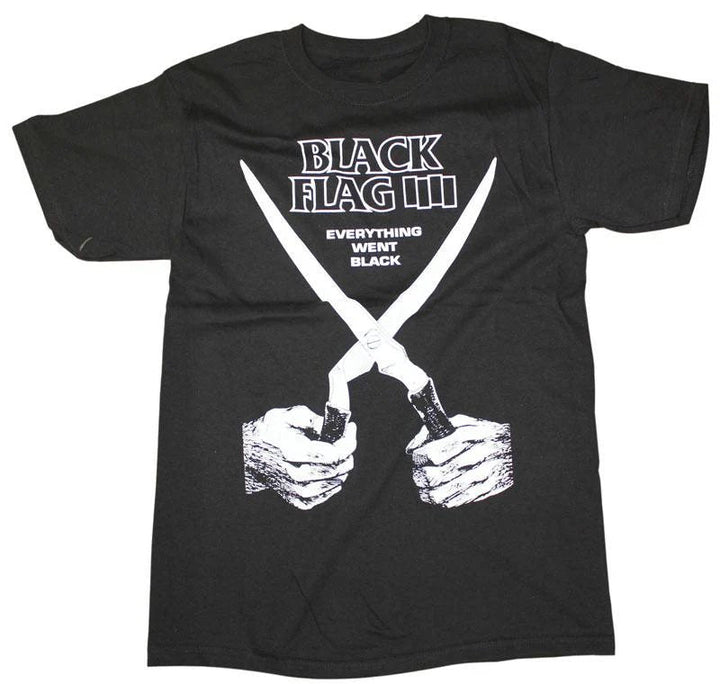 Black Flag Band T-shirt Everything went Black Album Tee SST Records