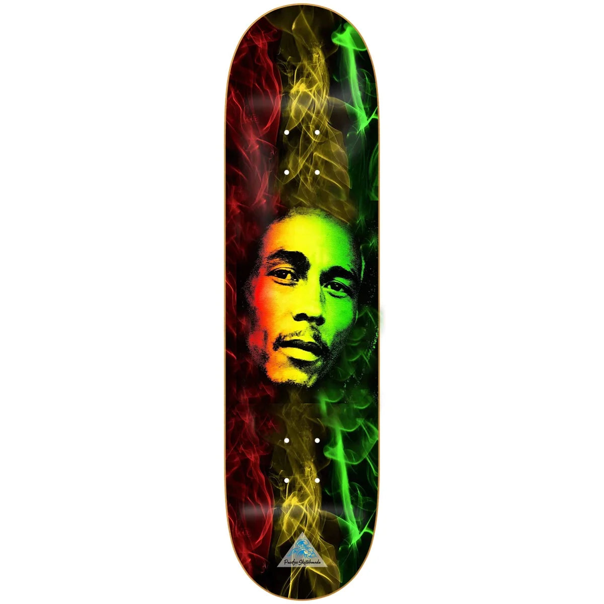 PACIFIC SKATEBOARDS BOB MARLEY RASTA SKATEBOARD DECK The Dark Slide