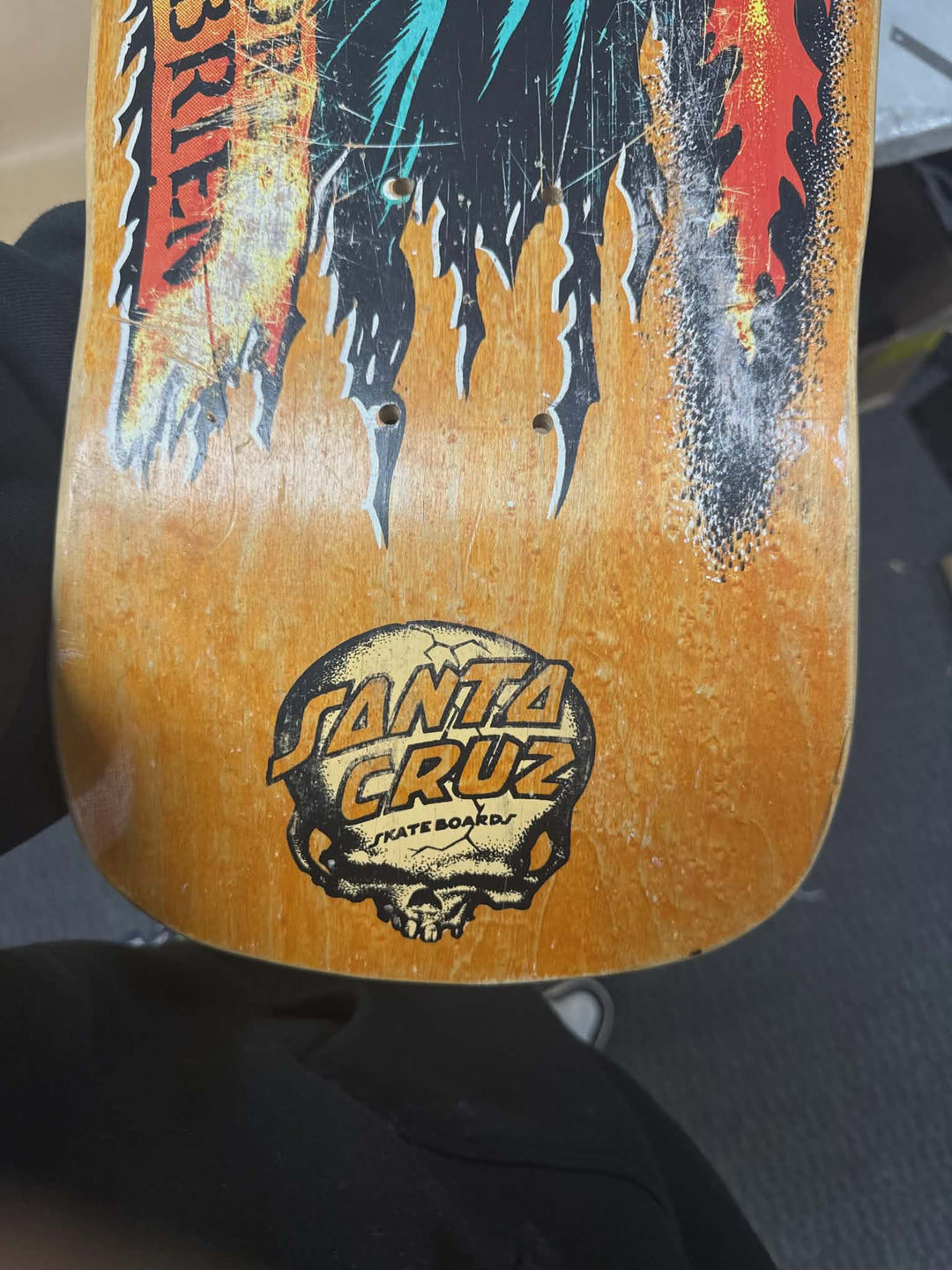Santa Cruz O'Brien "Reaper" Natural NOS OG Vintage 80s [Storage Scuffs] Skateboard Deck